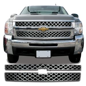 2011-2013 Chevrolet Silverado 2500, 3500 Coast to Coast Grille Overlay (2 Piece)