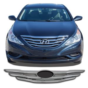 2011-2013 Hyundai Sonata Coast to Coast Grille Overlay - Chrome (2 Piece)