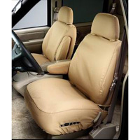 05-07 Honda Ridgeline - Bucket Seats With Adjustable Headrests, Console (Covered) With Or Without Seat Airbags Covercraft Seat Saver Polycotton (Charcoal Black)