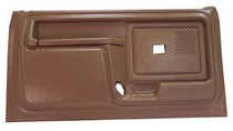 80-86 Ford F250/F350 / Bronco (Power Windows, Slide Locks) Coverlay Door Panels - Black