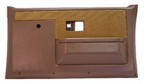 81-91 Chevrolet Suburban (Power Locks And Power Windows) Coverlay Door Panels - Medium Brown