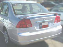 06-11 Mercury Milan (Post Type Custom Style), 06-12 Ford Fusion (Post Type Custom Style), 01-04 Honda Civic (3Post Type Factory Style 4Dr) DAR Spoiler, ABS Plastic