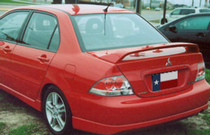 2004-2007 Mitsubishi Lancer Ralliart Post Type, Factory Style DAR Spoiler, ABS Plastic