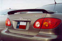 2003-2008 Toyota Corolla Post Type, Factory Style DAR Spoiler, Fiberglass