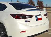 14-UP Mazda 3 (Post Type, Custom Style) DAR Spoiler, ABS Plastic