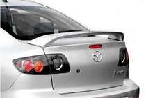 2004-2009 Mazda 3 Post Type, Factory Style, Sedan DAR Spoiler, Fiberglass