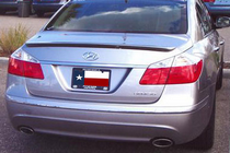 2009-2014 Hyundai Genesis Lip Type, Custom Style, Sedan DAR Spoiler, Fiberglass