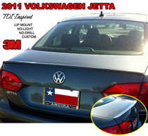 12-UP Volkswagen Jetta (Lip Type, Custom Style) DAR Spoiler, ABS Plastic