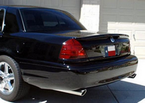 03-05 Mercury Marauder (Flush Type Factory Style), 03-11 Mercury Grand Marquis (Flush Type Factory Style), 98-08 Ford Crown Victoria (Flush Type Factory Style) DAR Spoiler, Fiberglass