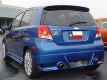 2004-2011 Chevrolet Aveo Roof Type, Factory Style, 5-Dr Hatchback DAR Spoiler, Fiberglass