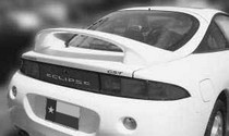 2000-2005 Mitsubishi Eclipse Post Type, Custom Style, Turbo, 1995-1999 Mitsubishi Eclipse Post Type, Factory Style, Turbo DAR Spoiler, Fiberglass