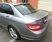 2008-2014 Mercedes C Class Window Type, Factory Style DAR Spoiler, Fiberglass