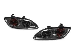 1999-2002 Mazda Rx7 DEPO Crystal Black / Smoke Front Bumper Signal Lights