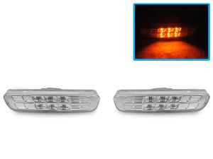 1999-2003 Lexus Rx300 DEPO Crystal Clear Amber LED Front Bumper Side Marker Lights