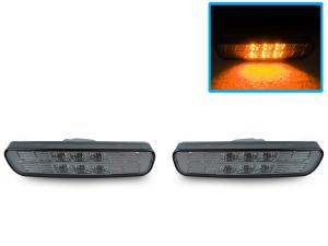 1999-2003 Lexus Rx300 DEPO Crystal Smoke Amber LED Front Bumper Side Marker Lights