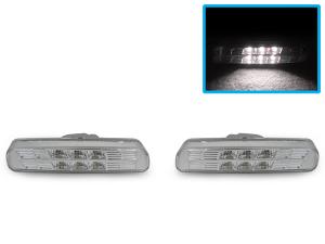 1999-2003 Lexus Rx300 DEPO Crystal Clear White LED Front Bumper Side Marker Lights