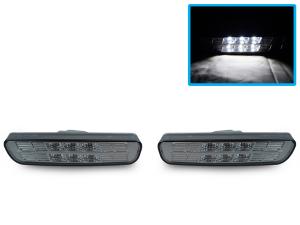 1999-2003 Lexus Rx300 DEPO Crystal Smoke White LED Front Bumper Side Marker Lights