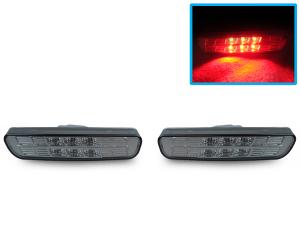 1999-2003 Lexus Rx300 DEPO Crystal Smoke Red LED Front Bumper Side Marker Lights