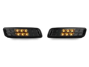 2000-2005 Lexus Is300, 98-04 Gs300/400/430 DEPO Crystal Smoke Amber LED Front Bumper Side Marker Lights