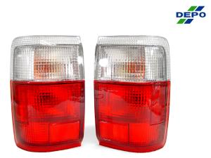 1990-1995 Toyota 4Runner DEPO Red/Clear Rear Tail Lights