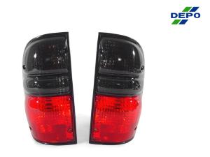 2001-2004 Toyota Tacoma DEPO Red/Smoke Rear Tail Lights