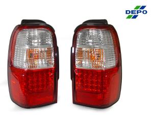 1996-2002 Toyota 4Runner DEPO Red/Clear LED Rear Tail Lights