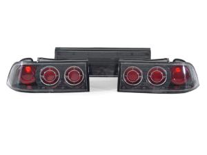 1992-1994 Mitsubishi Eclipse DEPO Carbon Fiber Look Rear 3 Piece Tail Lights