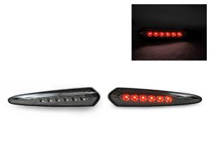 2000-2003 Nissan Maxima DEPO Smoke Rear Red LED Bumper Side Marker Lights