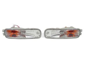 1993-1997 Nissan Altima Crystal DEPO Clear Bumper Signal Lights