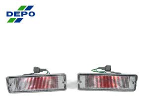 1988-1997 Nissan Hardbody Pick-Up Truck DEPO Clear Front Bumper Signal Lights