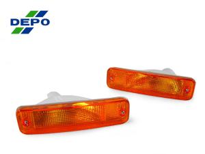 1988-1989 Honda Crx DEPO Amber Bumper Signal Lights