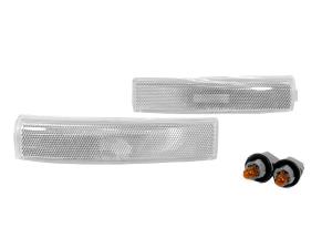 2000-2002 Lincoln Ls Without Sport Pkg DEPO Clear Bumper Side Marker Lights