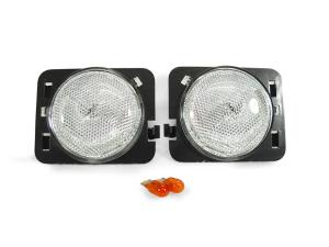 2007-2015 Jeep Jk Wrangler Jk DEPO Clear Bumper Side Marker Lights