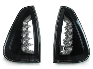 2006-2010 Dodge Charger DEPO Black Clear Corner Lights - White LED