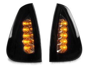 2006-2010 Dodge Charger DEPO Black Smoke Corner Lights - Amber LED