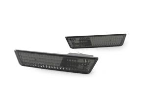 2008-2014 Dodge Challenger DEPO Crystal Smoke Front Bumper Side Marker Lights