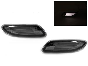 2001-2007 Mercedes W203 C Class DEPO Lights Bar White LED Smoke Bumper Side Marker Lights