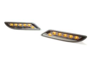 2007-2009 Mercedes W221 S- Class DEPO Crystal Clear Amber LED Front Bumper Lights