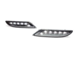 2007-2009 Mercedes W221 S- Class DEPO Crystal Clear White LED Front Bumper Lights