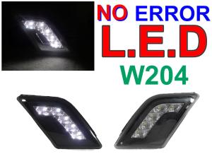 2008-2011 Mercedes W204 C-Class DEPO Smoke White LED Bumper Lights