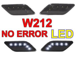 2010-2013 Mercedes W212 E- Class 4D/5D DEPO Crystal Smoke White LED Side Marker Lights