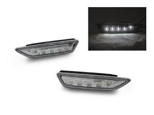 2009-2012 Mercedes R230 Sl Class (Non-Amg) DEPO Clear White LED Bumper Side Marker Lights