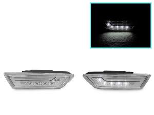 2012-2015 Mercedes W218 Cls Class DEPO Clear White LED Bumper Side Marker Lights