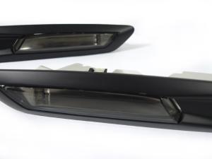 2011-2015 Bmw F10/F11 Without Parking Assist DEPO Smoke Matte Black Frame Side Marker Lights