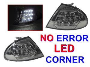 1999-2001 Bmw E46 4D/5D DEPO Crystal Smoke White LED Corner Lights