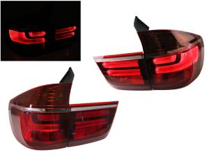 2007-2012 Bmw X5 E70 DEPO Lci Style Red / Clear LED Tail Lights