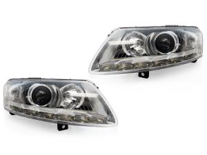 2005-2008 Audi A6 C6 DEPO OEM Xenon Style LED D2S Projector Headlights