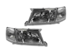 1995-1997 Lexus Ls400 DEPO Crystal Clear Headlights + Corner 4 Pieces Set