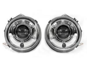 2002-2006 Mercedes Benz W463 G-Class DEPO Dot New Facelift Look Chrome Projector Headlights