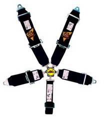 All Cars (Universal), All Jeeps (Universal), All Muscle Cars (Universal), All SUVs (Universal), All Trucks (Universal), All Vans (Universal) DJ Safety 5-Point Cam Style Harness - with Latch Guard (Red)